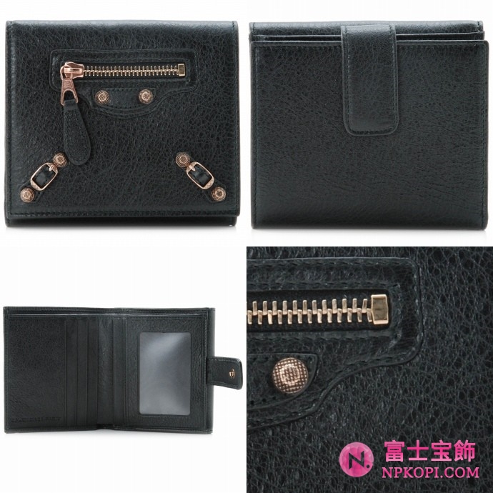 BALENCIAGA/バレンシアガ 2012年春夏GIANT WINDOW 2つ折り財布285375 D940O 1000 
